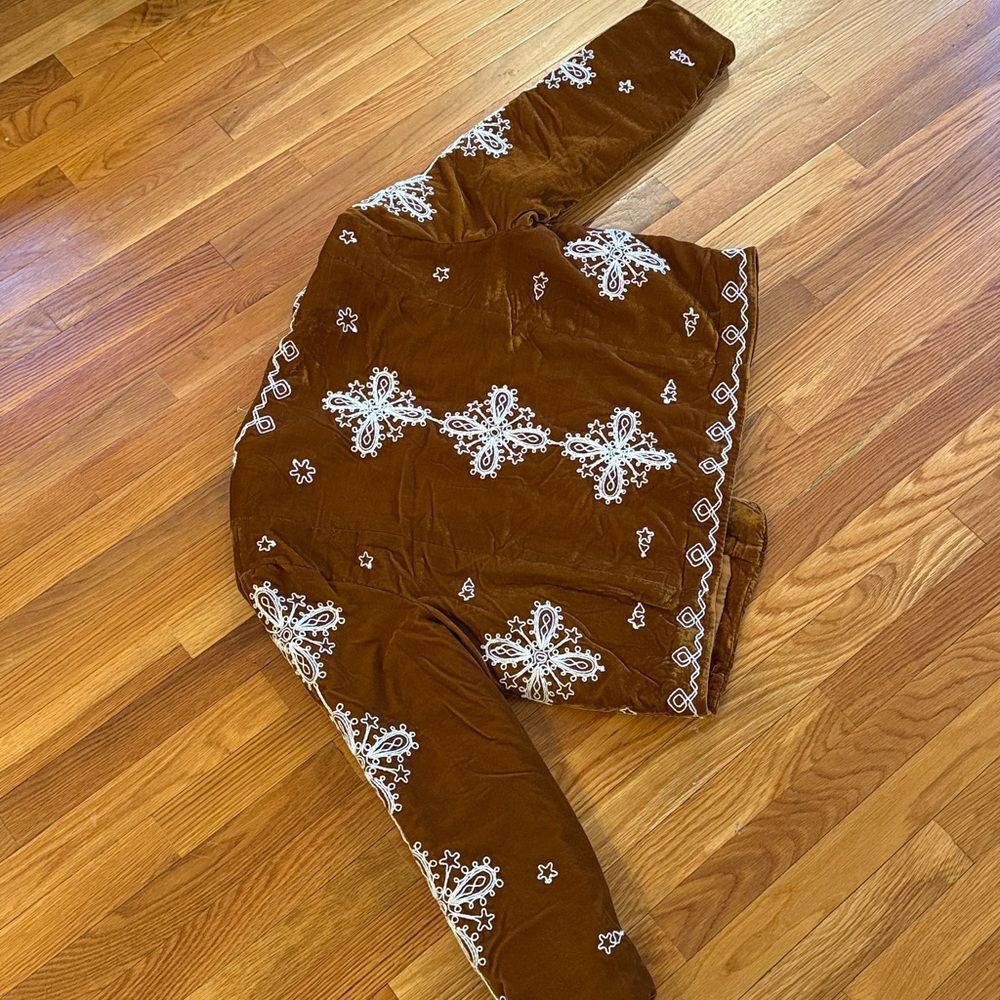 FREE PEOPLE Mia Embroidered Jacket - Black Combo - Picture 8 of 8